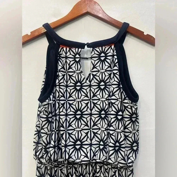 EnFocus Studio Blue and White Print Sleeveless Maxi Dress Size 6 - Picture 8 of 13